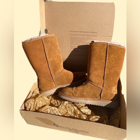 KOOLABURRA by UGG. W KOOLA TALL, CLASSIC TALL WOMEN’S SIZE 7W CHESTNUT.! - Picture 12 of 14